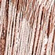 Women's Champagne Sequined Fringe Tiered Mini Slip Dress