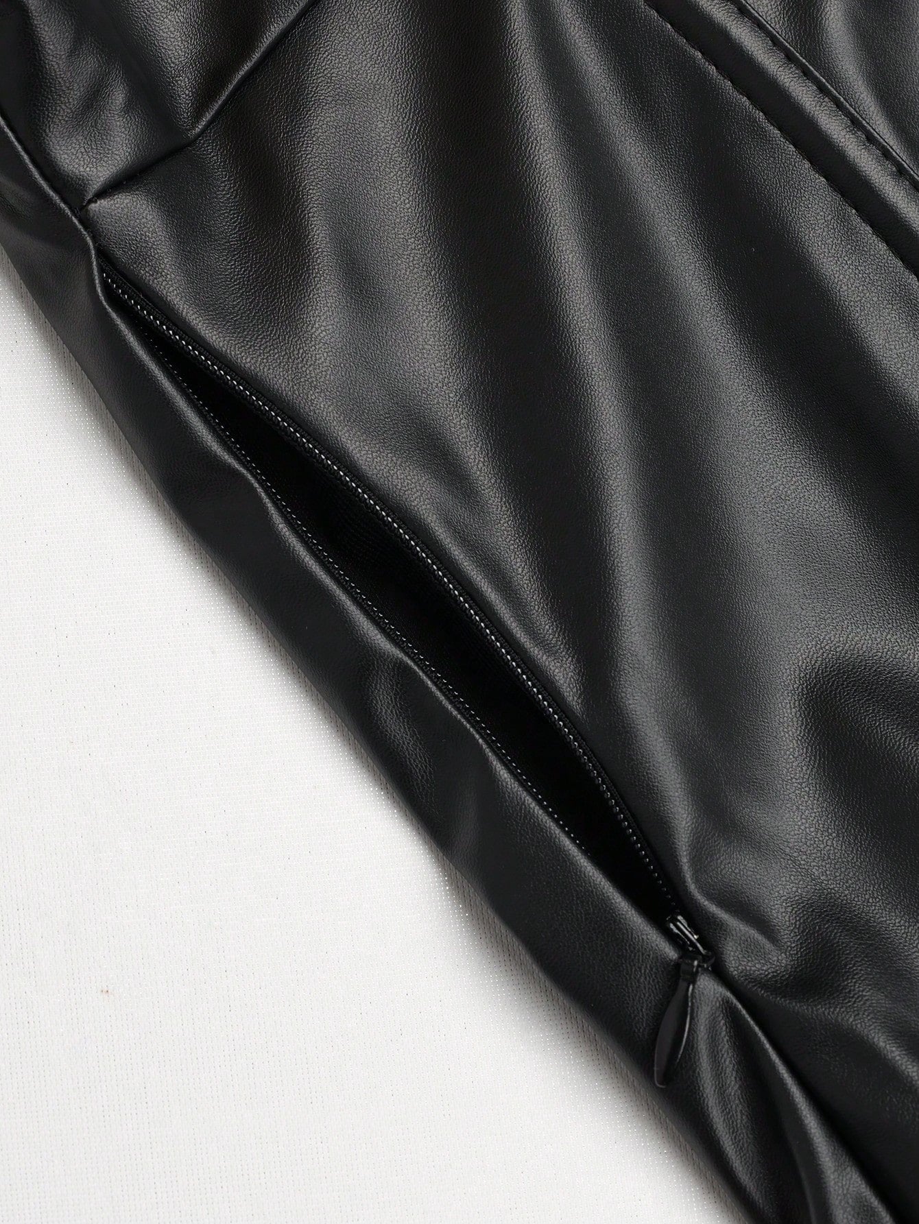 Women's Apperloth Black PU Leather Halter Corset Dress Sexy Bodycon Mini Dress