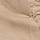 Women's Apricot Denim Mini Skirt with Front Slit