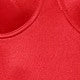 Women's Red Cotton Blend Satin Cami Top with Lace Detail