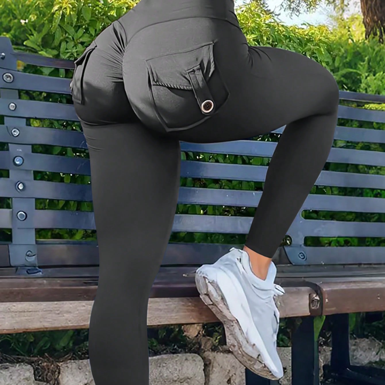 Women's Graphite Grey High-Waist Yoga Pants