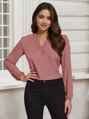 Women's Multi-Color Printed Long Sleeve Blouse
