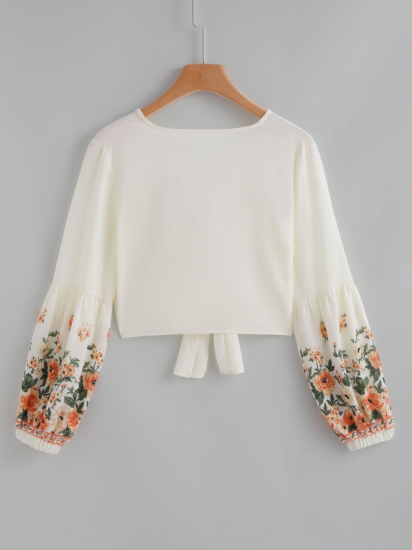 Women's White Long Sleeve Button Up Blouse