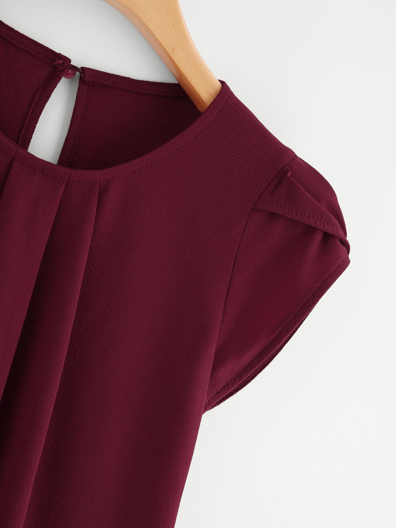 Women's Black Short Sleeve Dress Blouse