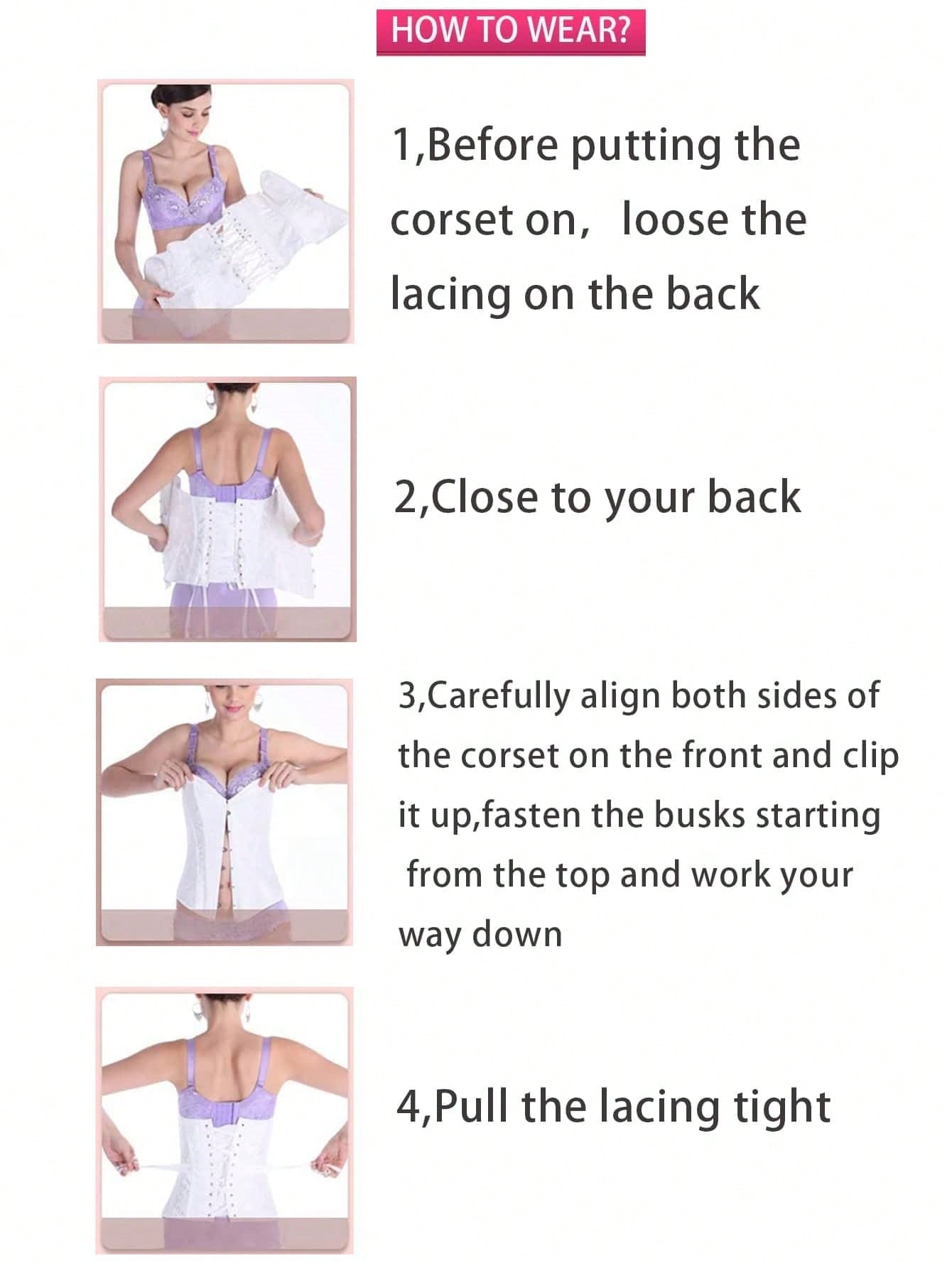 Corsé negro estilo renacentista para mujer de Apperloth