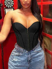 Apperloth Women Sexy Corset With Fish Bone