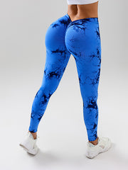 Women's Tie-Dye Butt-Lifting Yoga Leggings - High Elasticity High-Waisted Fitness Workout Yoga Pants