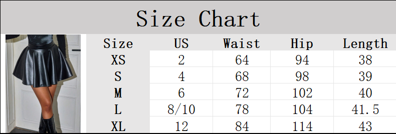 Apperloth Women Y2K Sexy A Line Pleated PU Leather Mini Skirts