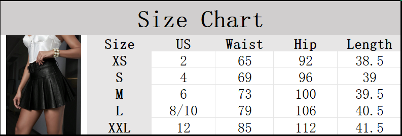 Apperloth Women PU Leather A Line Pleated Mini Skirts