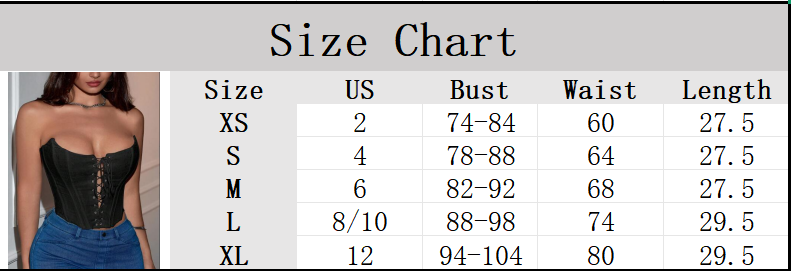 Apperloth Women Front Lace Up Boned Corset