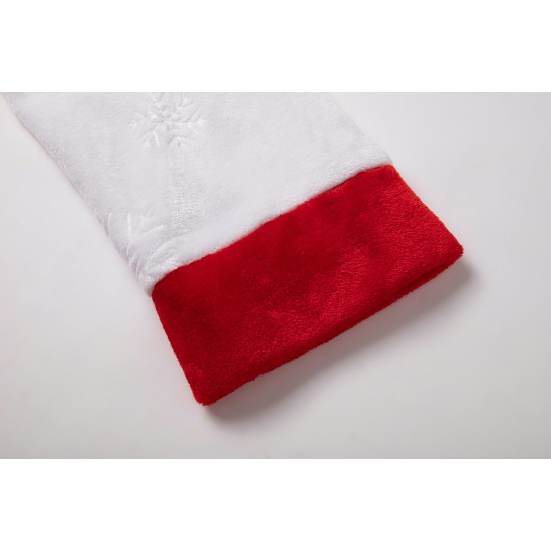 Bata larga de felpa con capucha en contraste rojo y blanco para mujer, pijama gruesa y cálida con bolsillos y cinturón, estilo navideño.