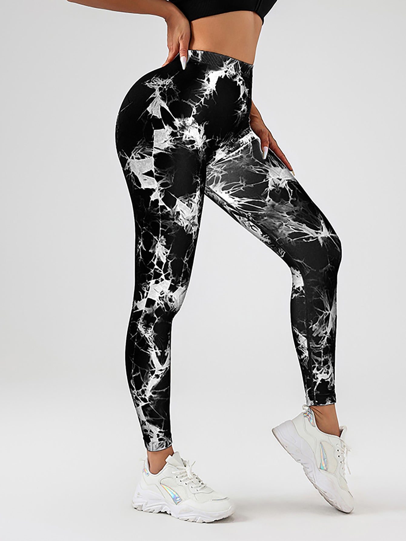 Women's Tie-Dye Butt-Lifting Yoga Leggings - High Elasticity High-Waisted Fitness Workout Yoga Pants